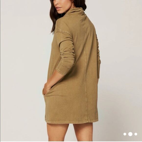 L*Space Daphne Dress Moss Tan Long Sleeve Pullover Sweatshirt Size Small NWT - Picture 2 of 6